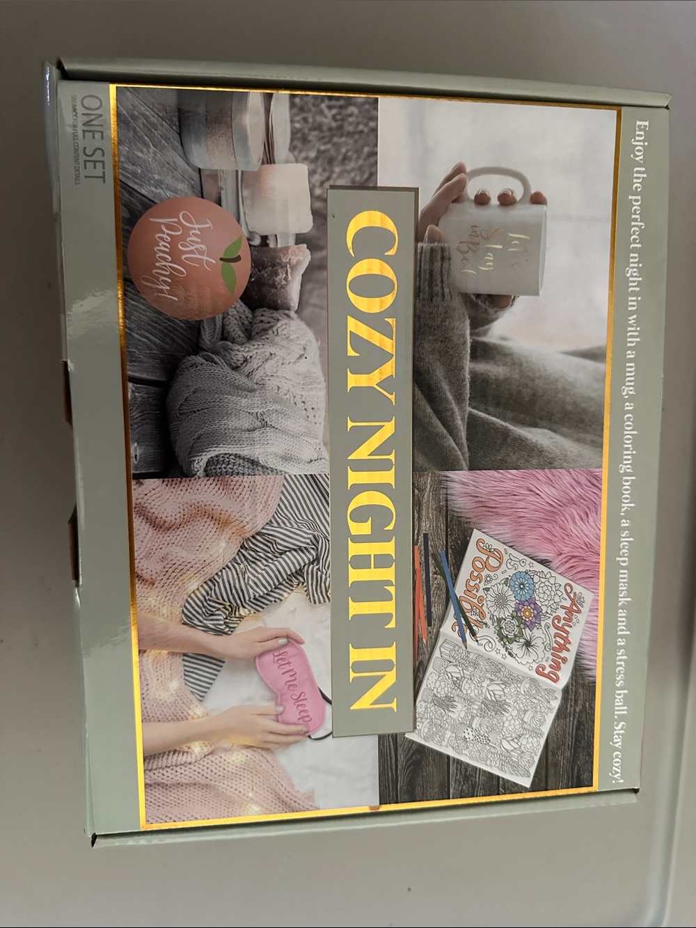 Cozy Night In Gift Set - Grey & Pink